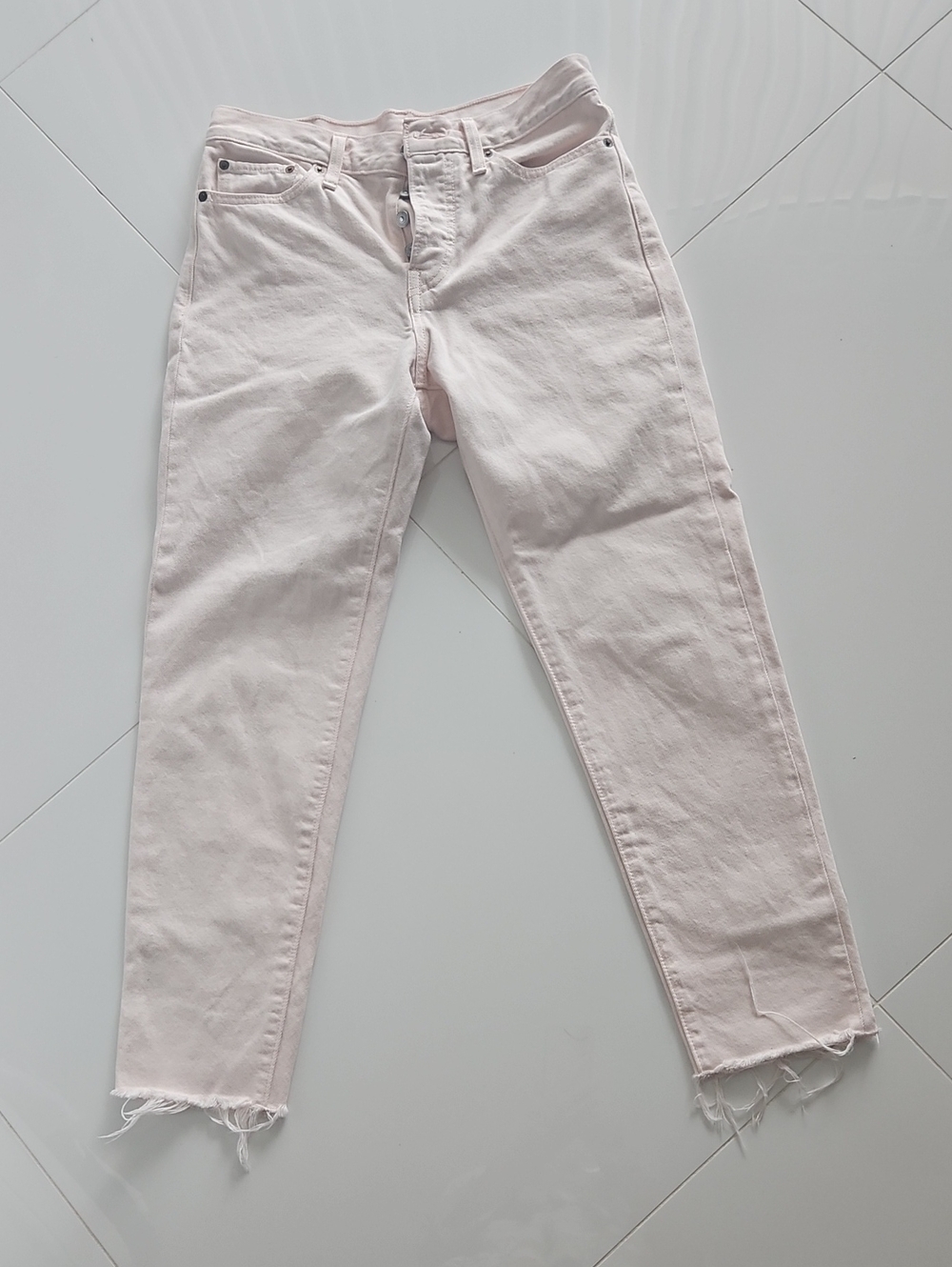 Levi's Light Pink Straight-Leg Jeans